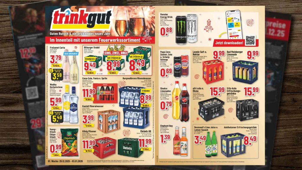 Gestaltete Vorschau - Trinkgut Prospekt mit Angeboten aus der KW01 2026