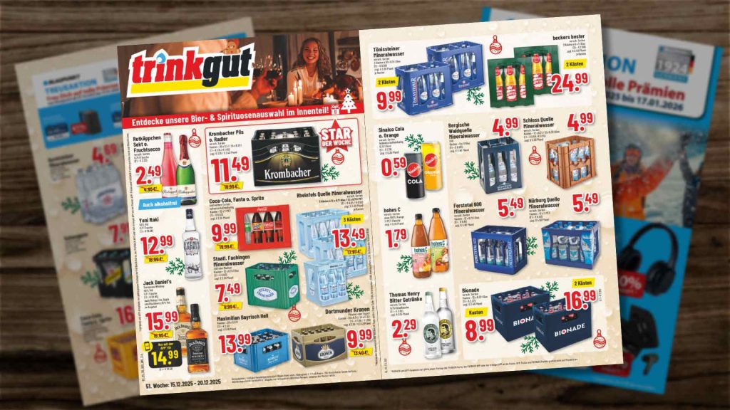 Gestaltete Vorschau - Trinkgut Prospekt mit Angeboten aus der KW51 2025