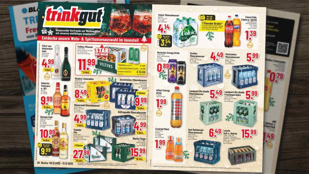 Übersicht - Trinkgut Prospekt mit Angeboten aus der KW50 2025