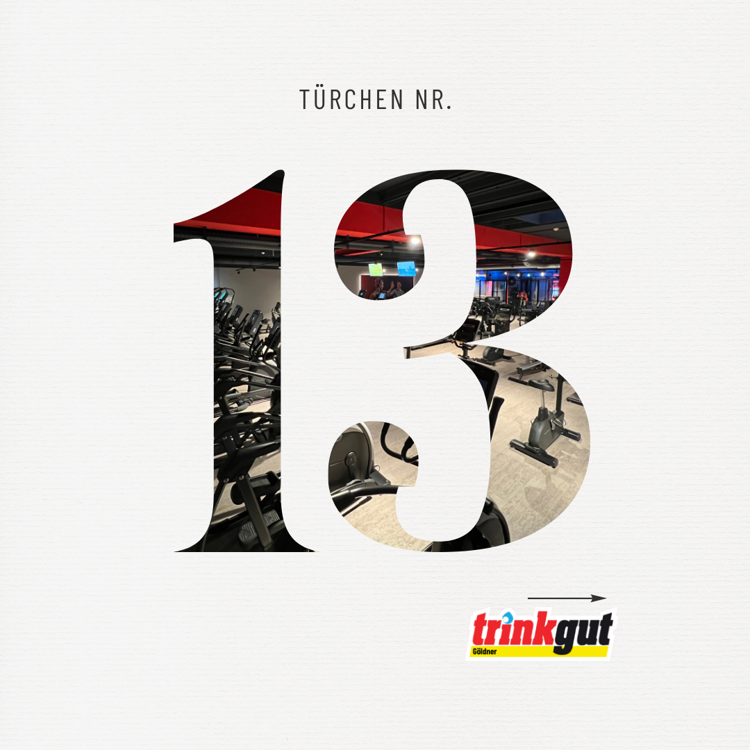 Türchen 13 Vorschaubild Aventskalender - Trinkgut Göldner in Gladbeck und Bottrop - Clever Fit in Gladbeck Gutschein