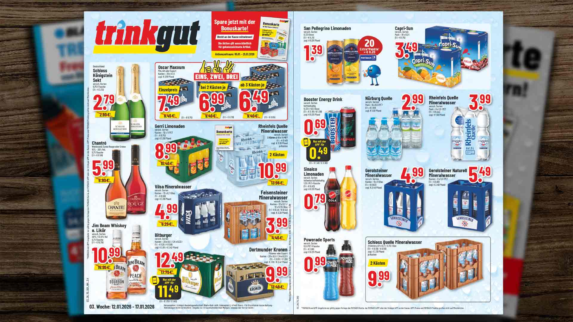 Vorschaubild der Wochenangebote für das Prospekt der KW 03 - Alkoholfreie Highlights Trinkgut