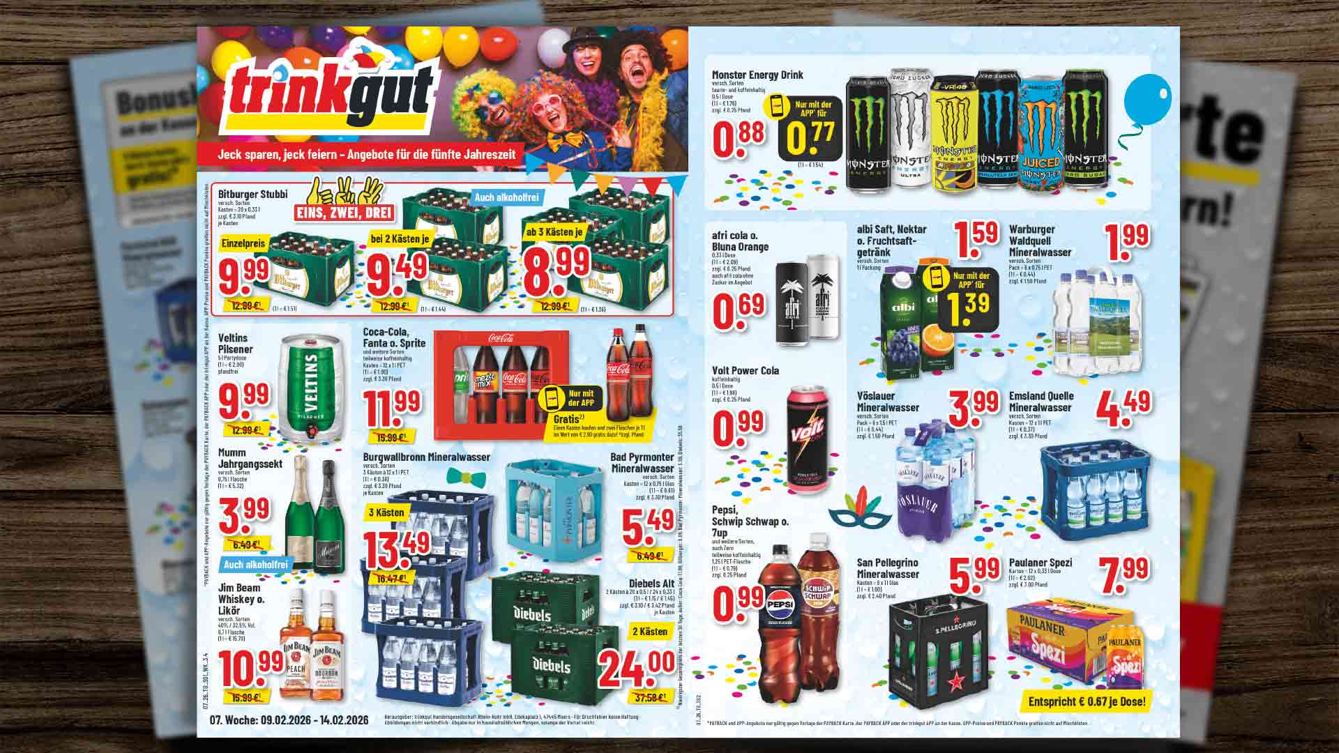 Trinkgut Wochenangebote für das Trinkgut Prospekt der KW 07 in Gladbeck und Bottrop - Vorschau