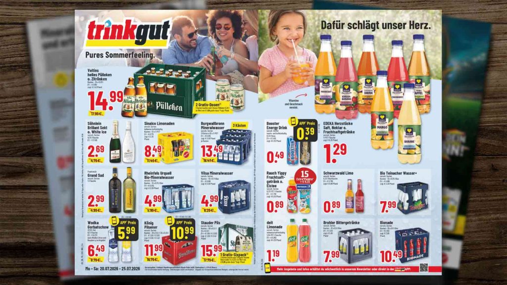 Trinkgut Angebote ab 20. Juli für das Trinkgut Prospekt in Gladbeck und Bottrop - Vorschau